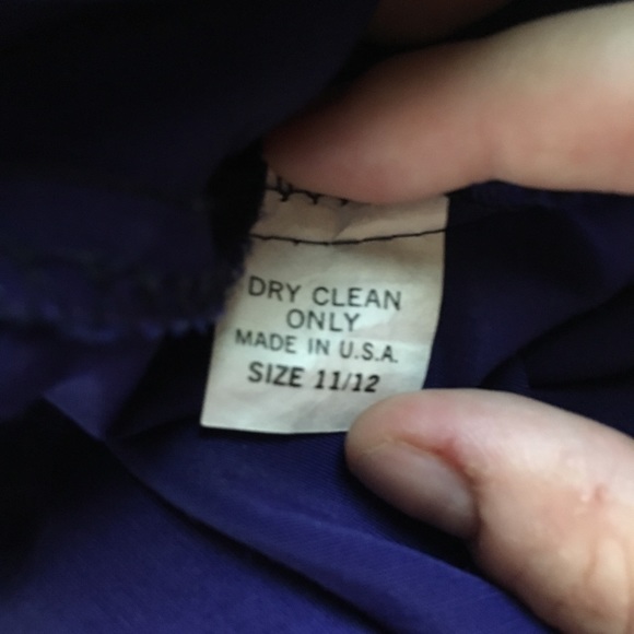 Vintage 80s High Waisted Purple Trousers - Picture 7 of 8